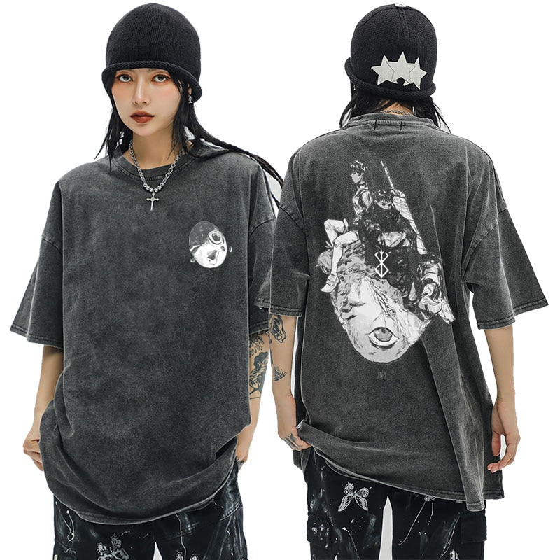 This tee captures the magic of Guts. If you're looking for more Berserk merch, we have it all! Check out our anime merch now—free shipping!