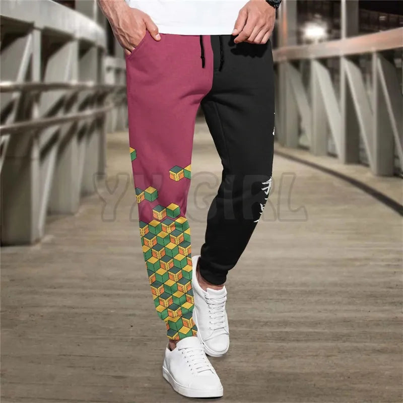 DemonStride - Sports Pants: Unleash the Slayer Within!