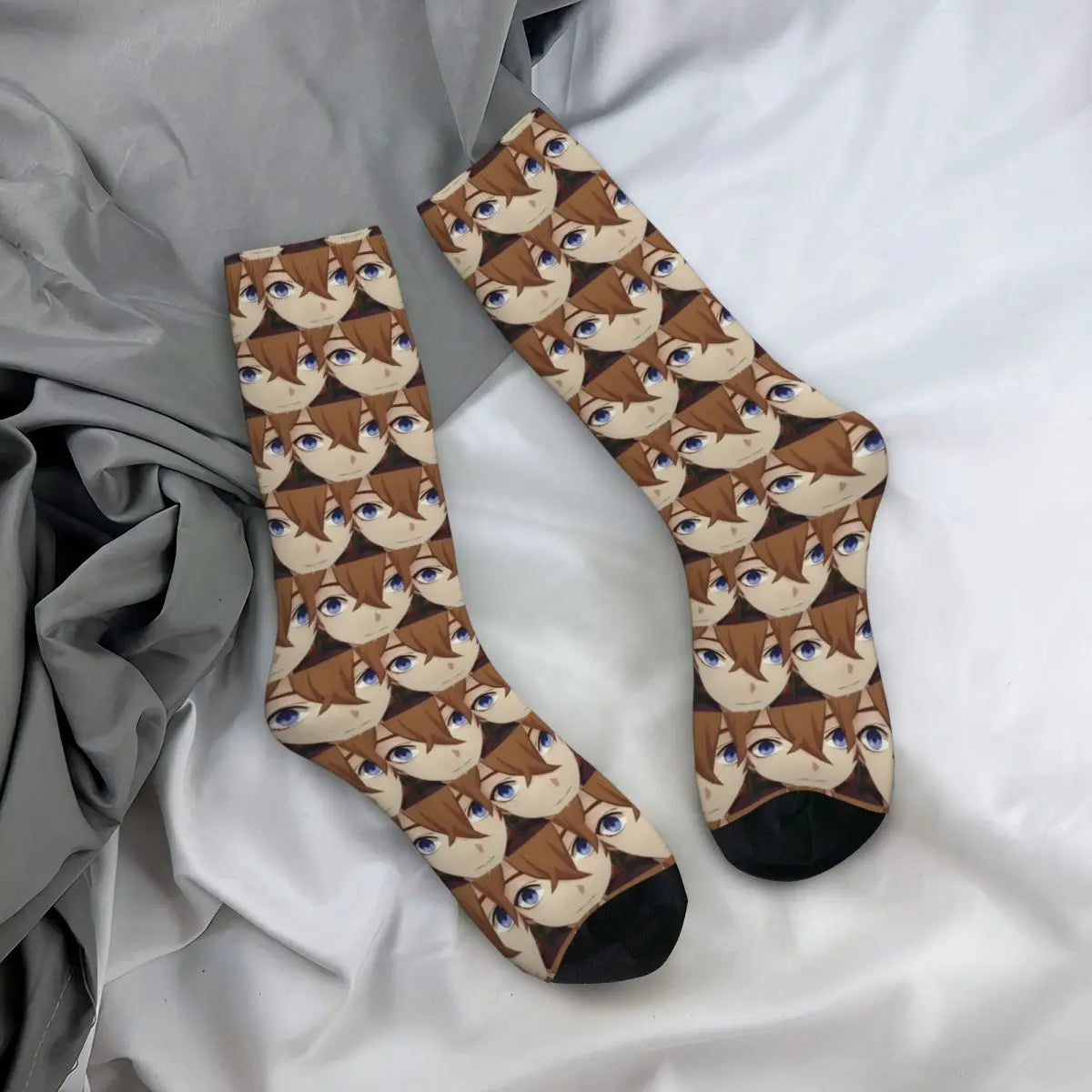 Collect them all! Stay comfy and look cool with our new Tartiglia socks! | If you are looking for more Genshin Impact merch, We have it all! | Check out all our Anime Merch now!