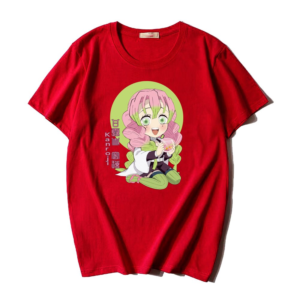 This shirt captures the magic of Kanroji Mitsuri. If you're looking for more Demon Slayer merch, we have it all! Check out our anime merch now—free shipping!