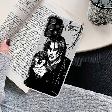 Monster Manga Phone Case For Samsung Galaxy S10 S21 S22 Plus Ultra A91 A51 A21S A12 Transparent Phone Cover, everythinganimee