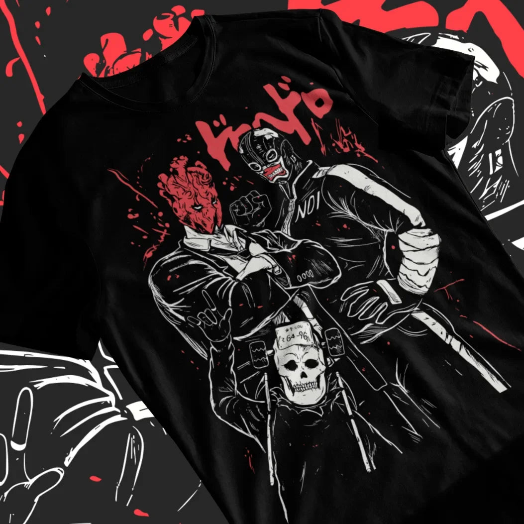 Here at Everythinganimee we only have the best shirts in the world! Step into the bizarre and thrilling world of "Dorohedoro" with this eye-catching unisex T-shirt.