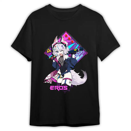Here at Everythinganimee we have the best anime shirts in the world.
Dive into the electrifying world of retro gaming with the Eros Retro Game Tee, featuring a vibrant and energetic design of Eros, the ultimate gaming companion.