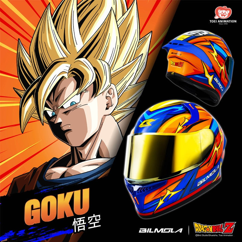 This helmet captures the magic of Dragon Ball Z. If you're looking for more Dragon Ball Z merch, we have it all! Check out our anime merch now—free shipping!