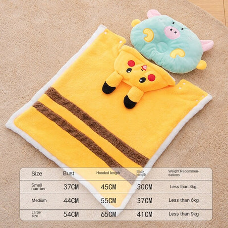 Pikachu Pet Bed and Blanket