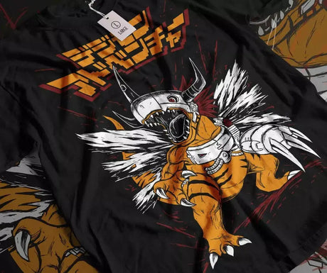 Here at Everythinganimee we only have the best shirts in the world! Embrace the fierce power of MetalGreymon with this epic Digimon tee. Bold Design: Showcases MetalGreymon in all its armored glory with electrifying details. Comfort Fit: Crafted with soft, durable fabric that feels great on your skin.