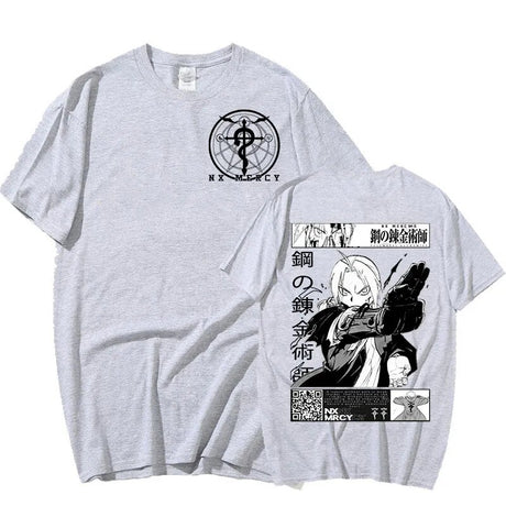 This shirt embodies the spirit of adventure in the world of Fullmetal. If you are looking for more Fullmetal  Merch, We have it all!| Check out all our Anime Merch now!