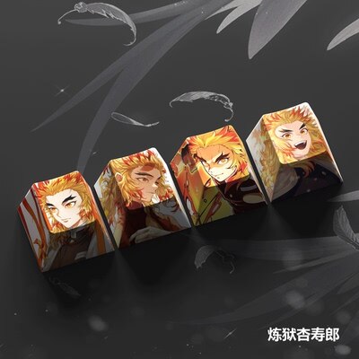 4-Piece Demon Slayer Keycaps Set