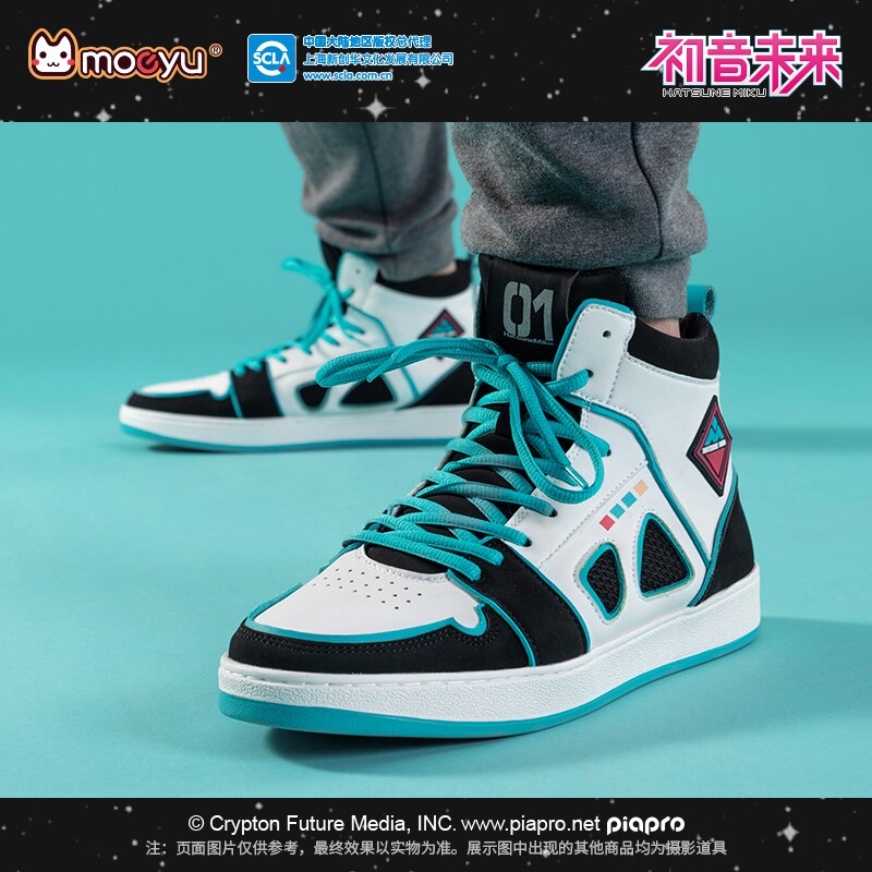 Hatsune Miku Vocaloid Cosplay Sneakers - Anime-Inspired Athletic Shoes