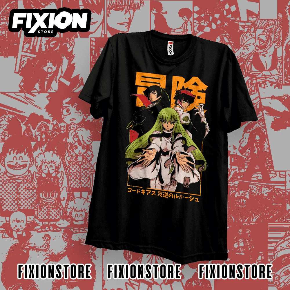 This tee captures the magic of Code Geass. If you're looking for more Code Geass merch, we have it all! Check out our anime merch now—free shipping!