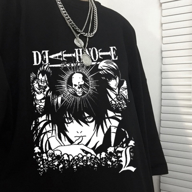 Upgrade your wardrobe with our Death Note L T Shirt | If you are looking for more Death Note Merch, We have it all! | Check out all our Anime Merch now!