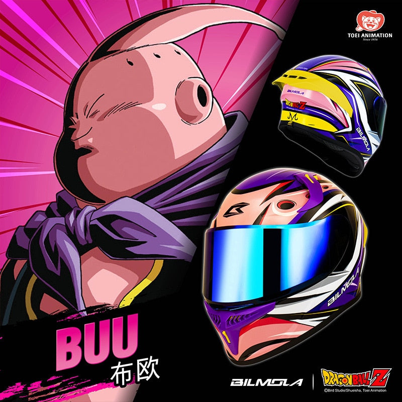 This helmet captures the magic of Dragon Ball Z. If you're looking for more Dragon Ball Z merch, we have it all! Check out our anime merch now—free shipping!