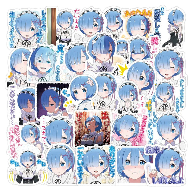 This stickers captures the magic of Re Zero. If you're looking for more Re Zero merch, we have it all! Check out our anime merch now—free shipping!