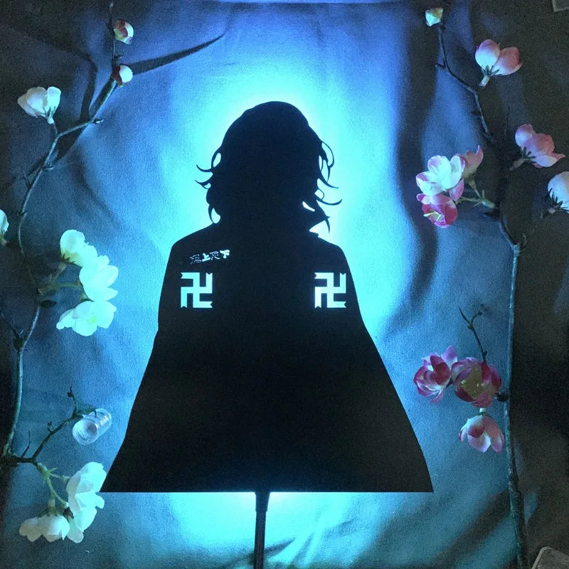 Manjiro Sano Black Silhouette Lamp