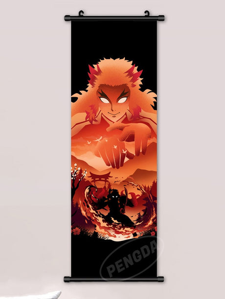 This canvas captures the magic of Demon Slayer. If you're looking for more Demon Slayer merch, we have it all! Check out our anime merch now—free shipping!