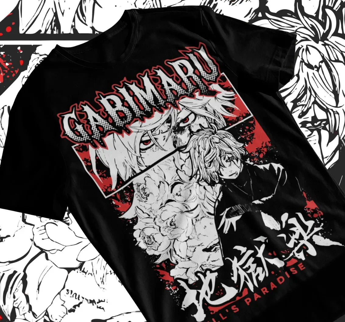 Here at Everythinganimee we have the best anime shirts in the world. 
Dive into the dark and thrilling world of Hell's Paradise with this Gabimaru unisex T-shirt.