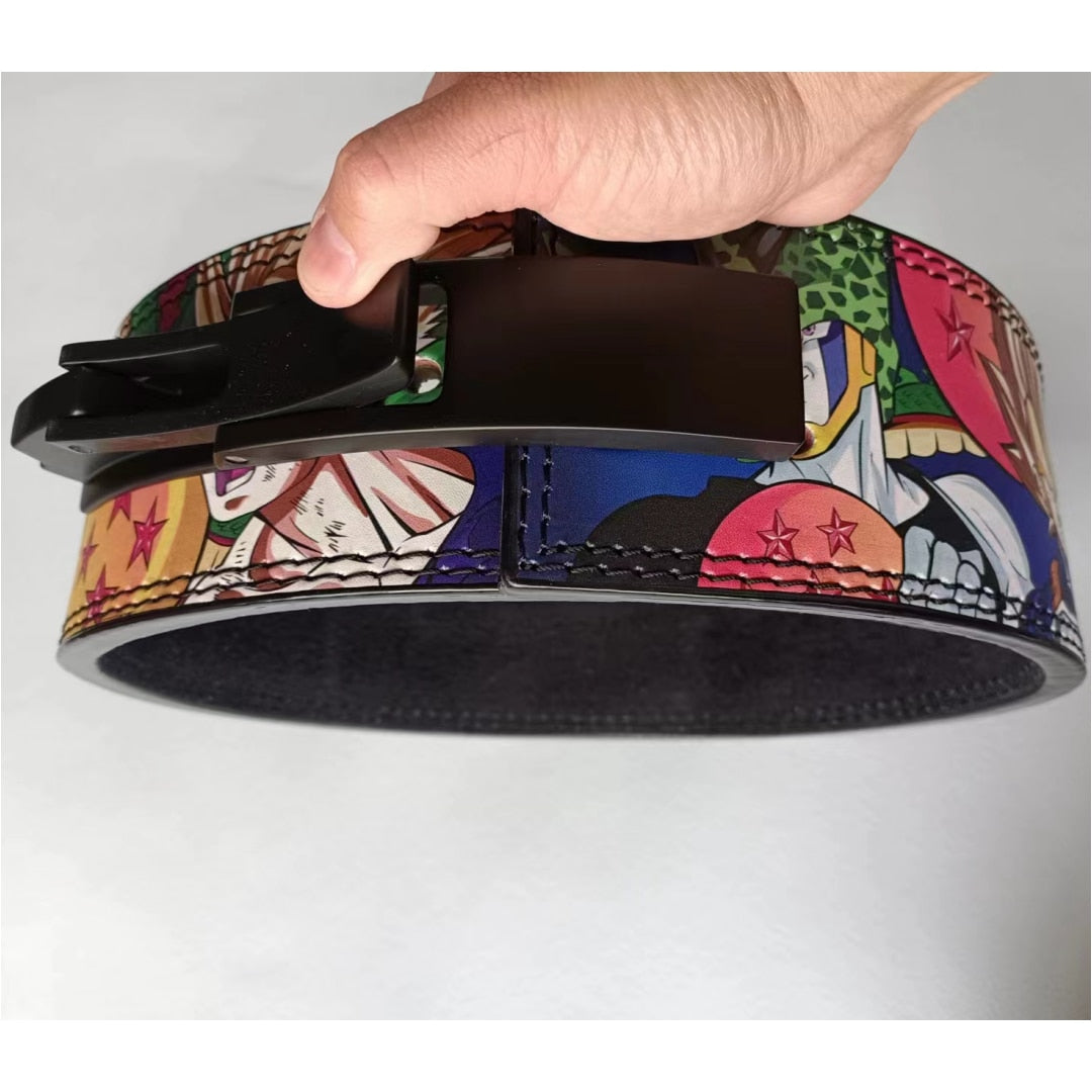 Dragon Ball Z Real Leather Weight Lifting Belt - Enhance Your Powerlifting Journey