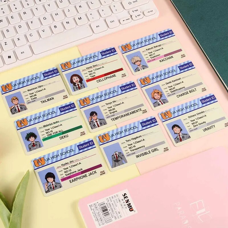 My Hero Academia PVC Student ID Cards