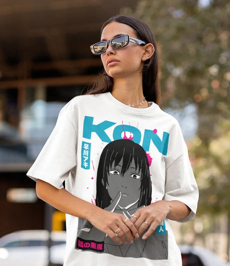 Here at Everythinganimee we have only the best anime merch! Free Global Shipping.
Unleash your inner anime fan with this Aki Hayakawa Kon T-Shirt, a tribute to the iconic Chainsaw Devil universe.