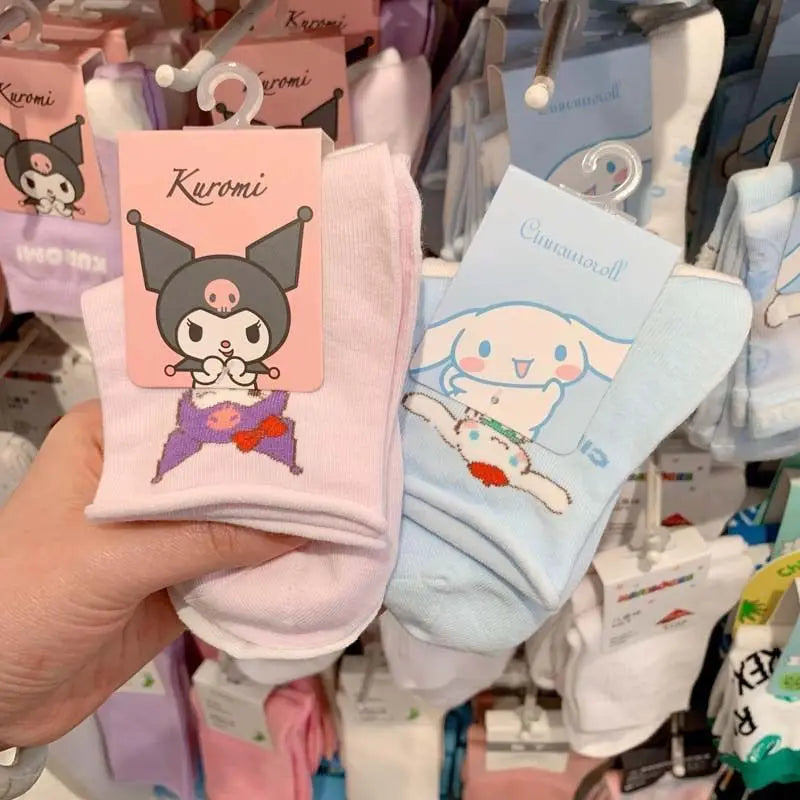 You too can now wear the cutest socks around! With our new Sanrio Soiree - 4-Piece Kawaii Socks Set | Here at Everythinganimee we have the worlds best anime merch | Free Global Shipping