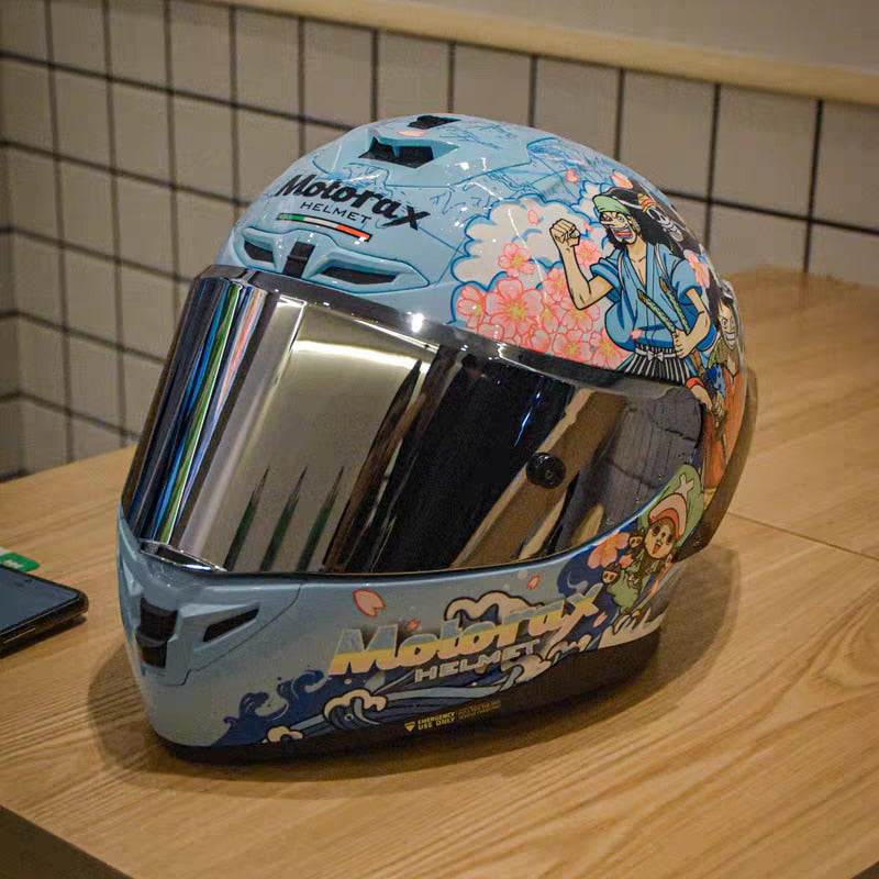 This helmet captures the magic of One Piece. If you're looking for more One Piece merch, we have it all! Check out our anime merch now—free shipping!