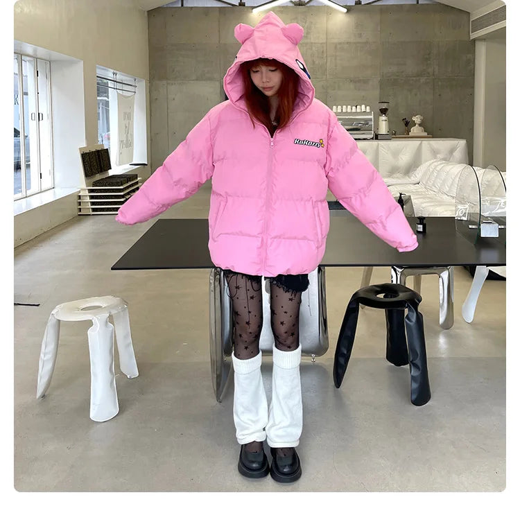 Embrace the cold in style with this adorable Kirby-themed winter jacket.| If you are looking for more Kirby Merch, We have it all! | Check out all our Anime Merch now!