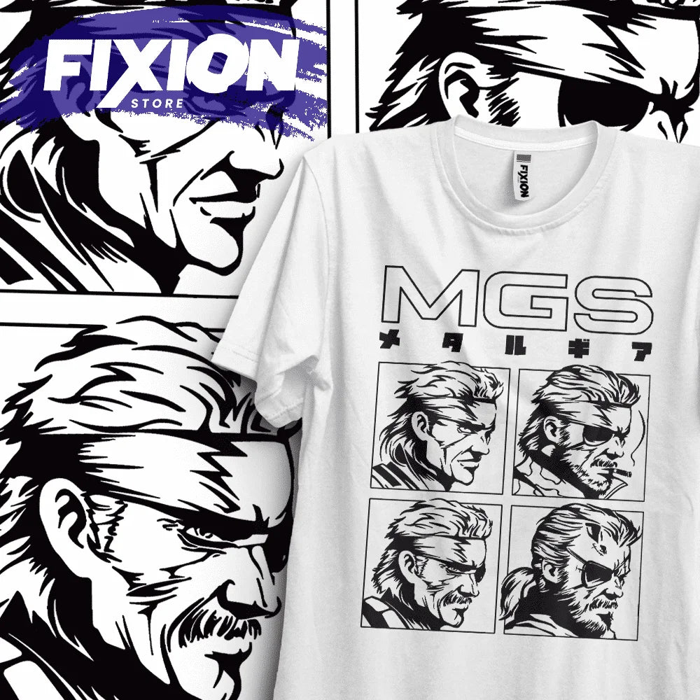 Here at Everythinganimee we have the best anime shirts in the world.
Pay homage to the legendary Metal Gear saga with this sleek tee. Featuring iconic portraits from the beloved series, this shirt is a tribute to the tactical espionage action that fans can't get enough of.
