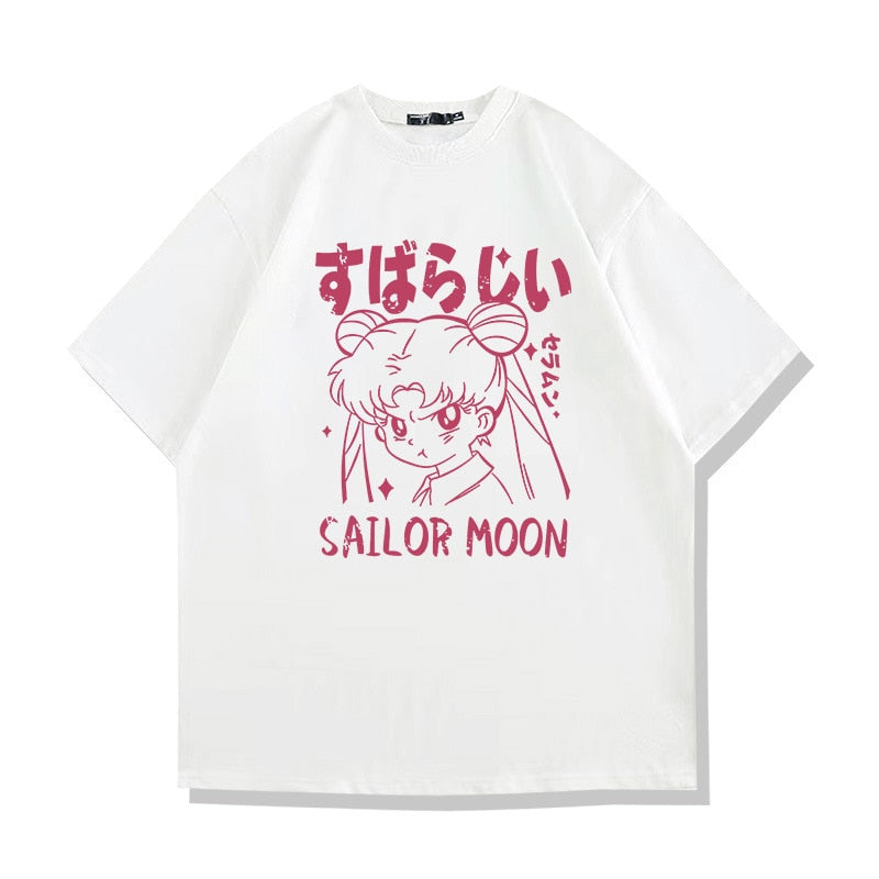 This tee captures the magic of Sailor Moon. If you're looking for more Sailor Moon merch, we have it all! Check out our anime merch now—free shipping!