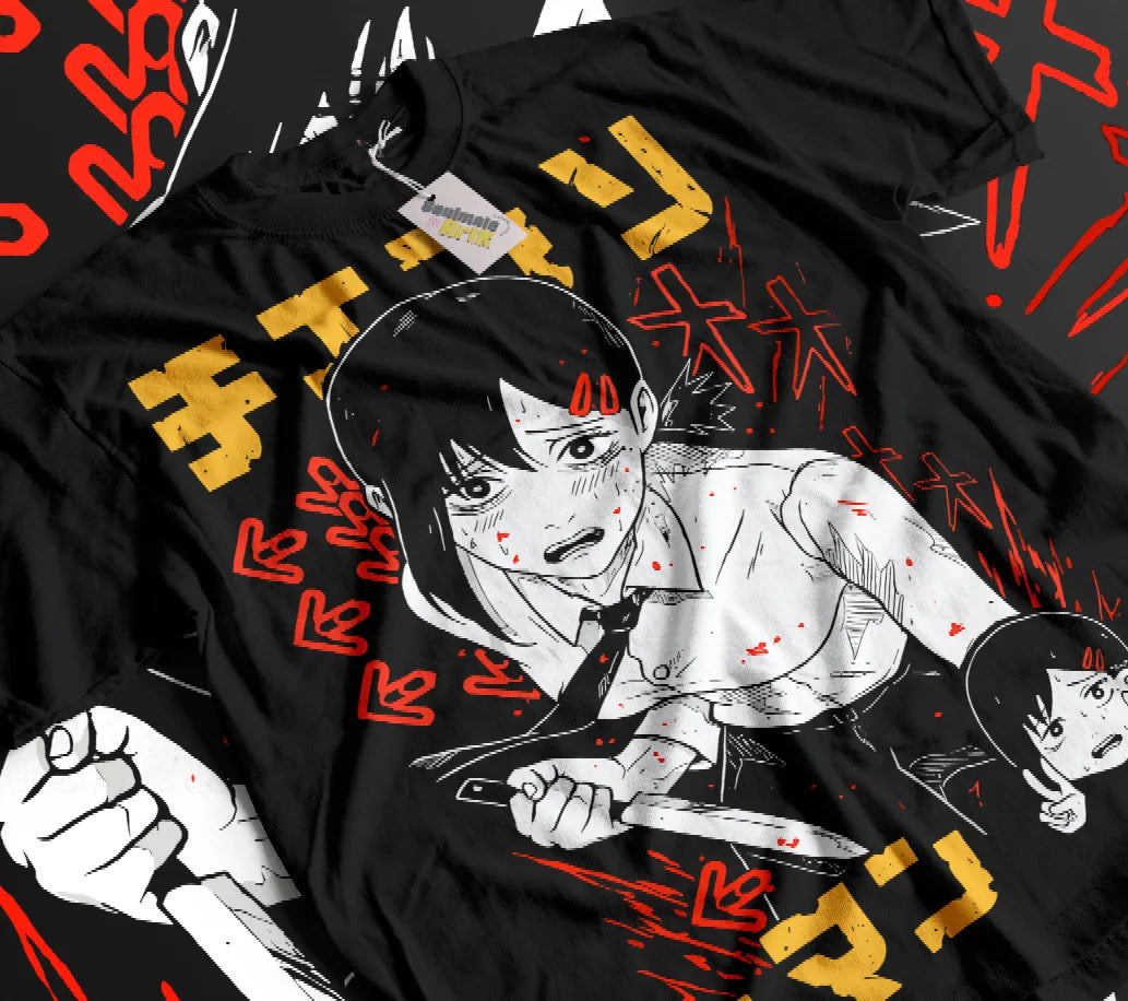 Here at Everythinganimee we only have the best shirts in the world! Unleash your inner cuteness with the Makima Tee, featuring an iconic, vibrant design from Chainsaw Man that anime fans will instantly recognize.