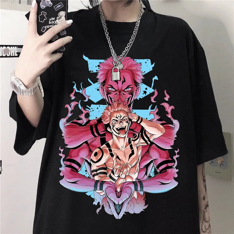 This tee captures the magic of Yuji Itadori. If you're looking for more Jujutsu Kaisen merch, we have it all! Check out our anime merch now—free shipping!