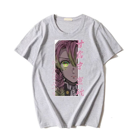 This tee captures the magic of Mitsuri Kanroji. If you're looking for more Demon Slayer merch, we have it all! Check out our anime merch now—free shipping!