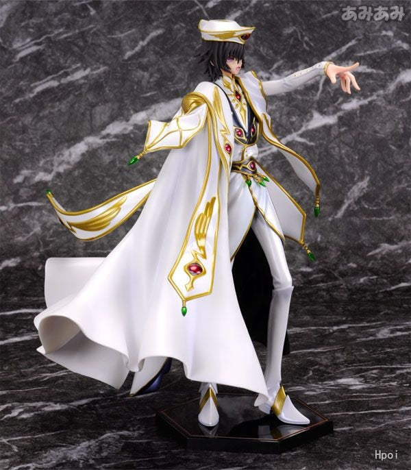 This figurine showcase Lelouch in his resplendent white emperor’s attire. | If you are looking for more Code Geass Merch, We have it all! | Check out all our Anime Merch now!
