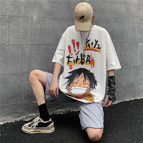 This tee captures the magic of Monkey D. Luffy. If you're looking for more One Piece merch, we have it all! Check out our anime merch now—free shipping!
