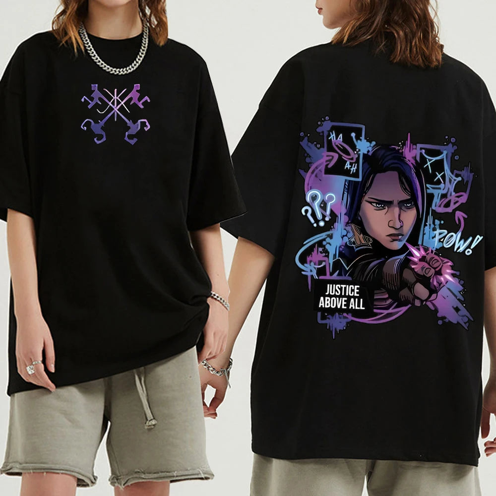 Immerse yourself in this Arcane characters tees, perfect for anime fans. Looking for more Arcane merch? Explore our full collection of anime merch now!