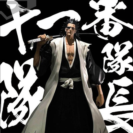 This figurine captures the magic of Kenpachi. If you're looking for more Bleach merch, we have it all! Check out our anime merch now—free shipping!