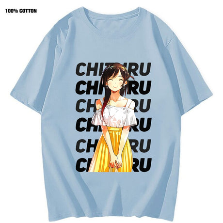 This tee captures the magic of Chizuru. If you're looking for more Rent-A-Girlfriend merch, we have it all! Check out our anime merch now—free shipping!