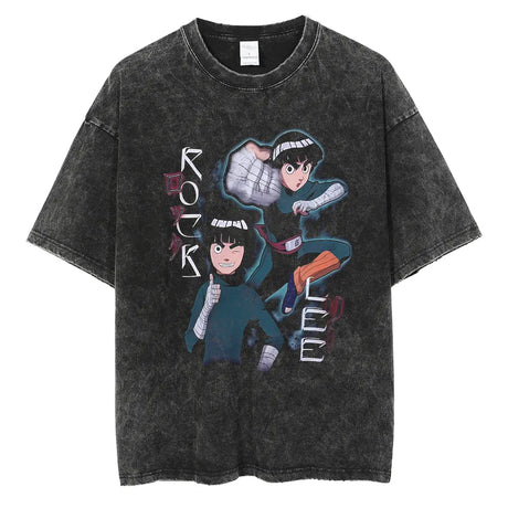 Show your love for Naruto with our Rock Lee's Dynamic Vintage Tee | Here at Everythinganimee we have the worlds best anime merch | Free Global Shipping