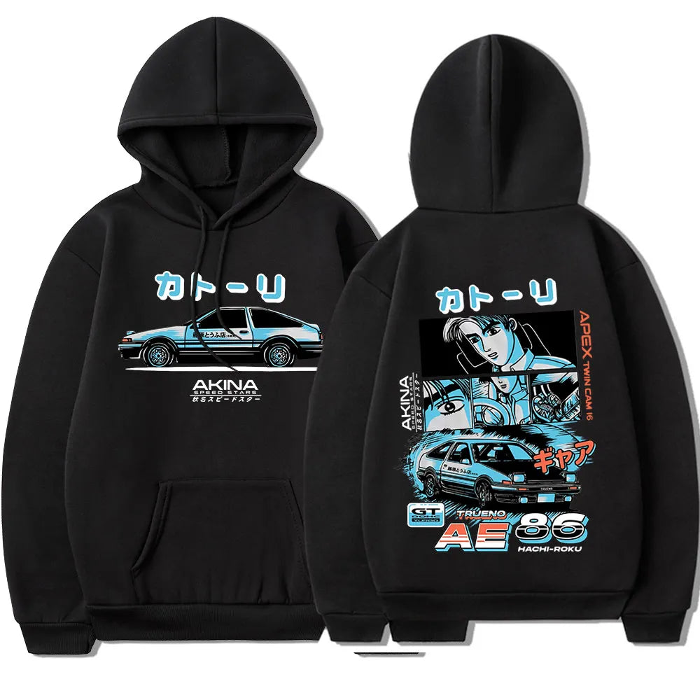 Get your drift on with our Initial D Hachiroku Takumi Hoodie | | If you are looking for more Initial D Merch, We have it all! | Check out all our Anime Merch now!
