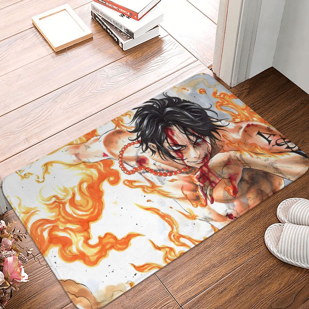 One Piece 'Fiery Will' Luffy Non-Slip Doormat
