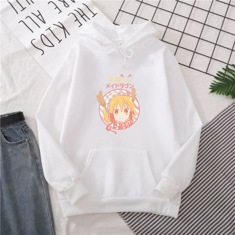 Show your love for Tohru with this hoodie! If you're after more Miss Kobayashi's Dragon Maid merch, we've got it all—browse our full anime collection today!