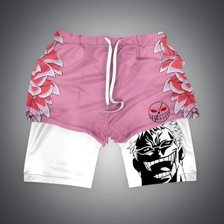 Show off Donquixote's distinctive style and strength with these shorts. | If you are looking for more One Piece Merch, We have it all! | Check out all our Anime Merch now.