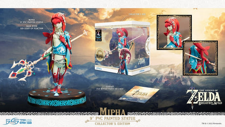 This figurine portraits Mipha stands poised with her signature Light Scale Trident.  If you are looking for more The Legend of Zelda Merch, We have it all! | Check out all our Anime Merch now!