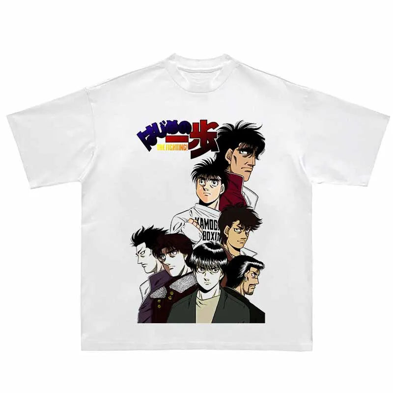 This tees captures the magic of Hajime no Ippo. If you're looking for more Hajime no Ippo merch, we have it all! Check out our anime merch now—free shipping!