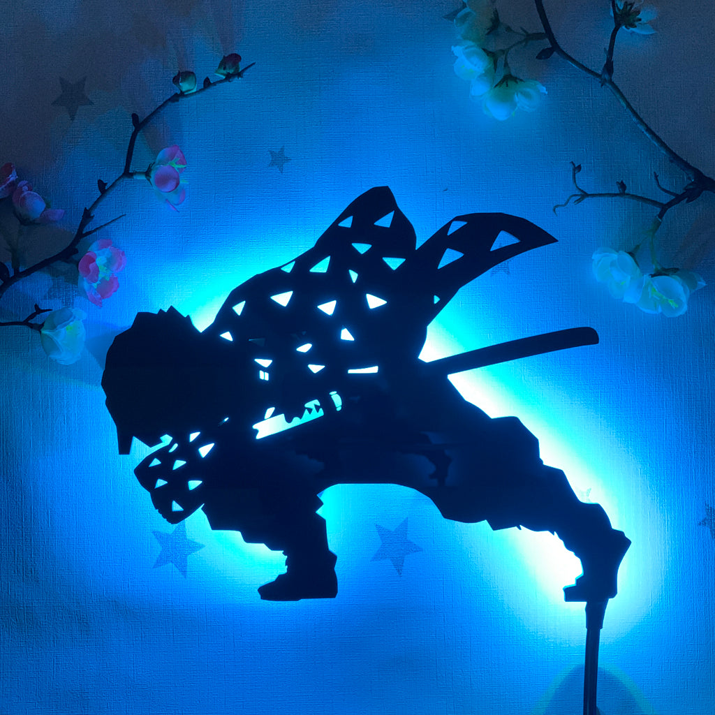 Demon Slayer Zenitsu Agatsuma Silhouette LED Wall Light