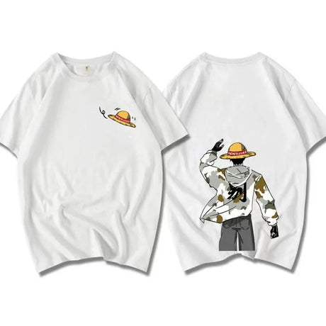 This tee captures the magic of Monkey D. Luffy. If you're looking for more One Piece merch, we have it all! Check out our anime merch now—free shipping!