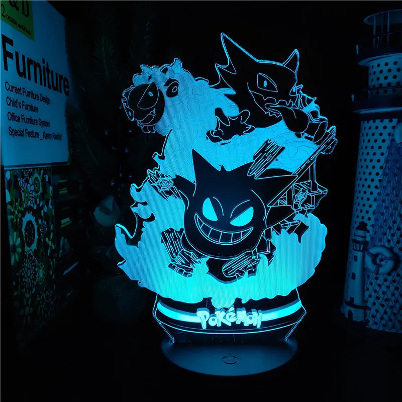 This nightlight captures the magic of Gengar. If you're looking for more Pokemon merch, we have it all! Check out our anime merch now—free shipping!