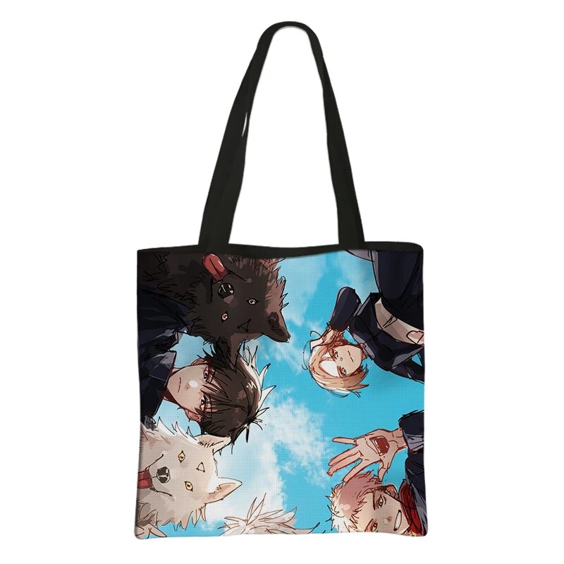 This canvas bag is a labor of love, to capture love of your anime characters. If you are looking for more Jujutsu Kaisen Merch, We have it all! | Check out all our Anime Merch now!