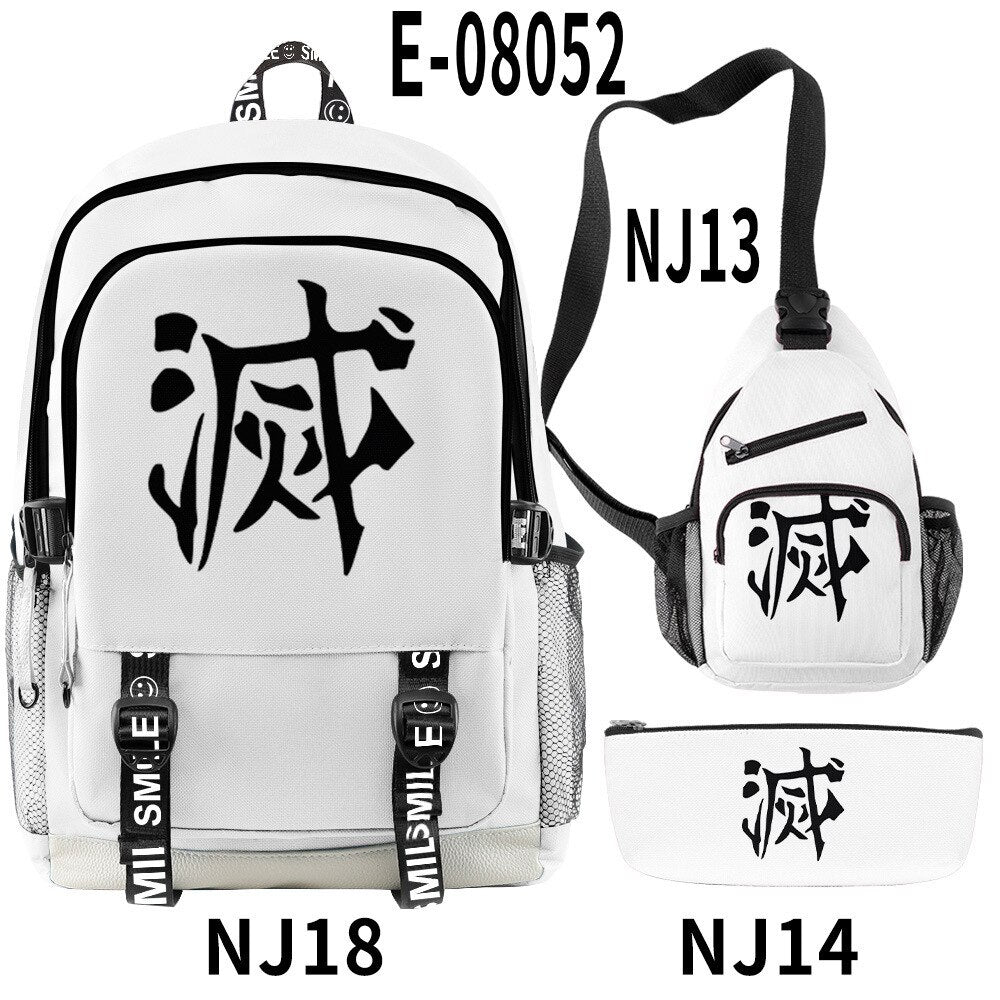 Demon Slayer Kimetsu No Yaiba 3pcs/Set Bags