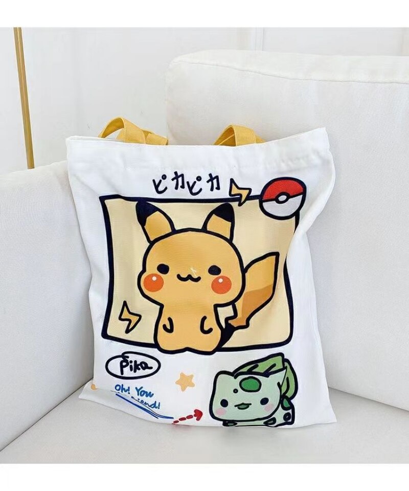 This canvas bag captures the magic of Pokemon. If you're looking for more Pokemon merch, we have it all! Check out our anime merch now—free shipping!