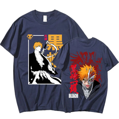 Immerse yourself in the world of Bleach with this sleek and trendy T-shirt. If you are looking for more Bleach Merch, We have it all!| Check out all our Anime Merch now.
